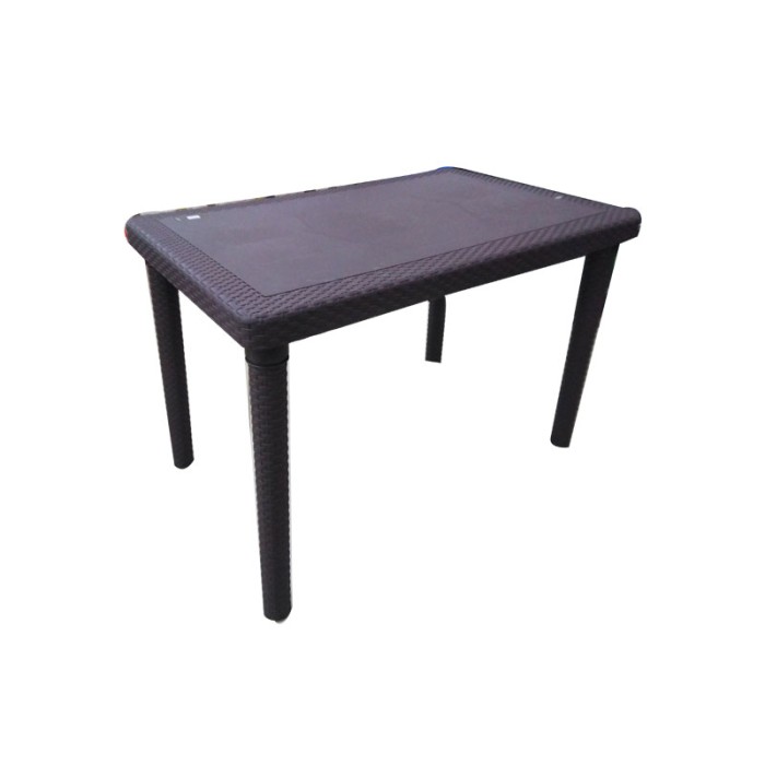 Plastic rattan deals table